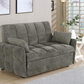 Cotswold Upholstered Convertible Sleeper Sofa Bed Light Grey 508307