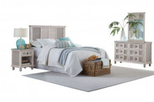 Juego de dormitorio Bay Breeze de 4 piezas con cama tamaño queen 