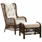 Bora Bora 2 PC Occasional Chair w/ottoman and cushions