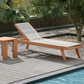 Tulum Waterproof Fabric Outdoor Chaise Lounge Chair SKU: 354White