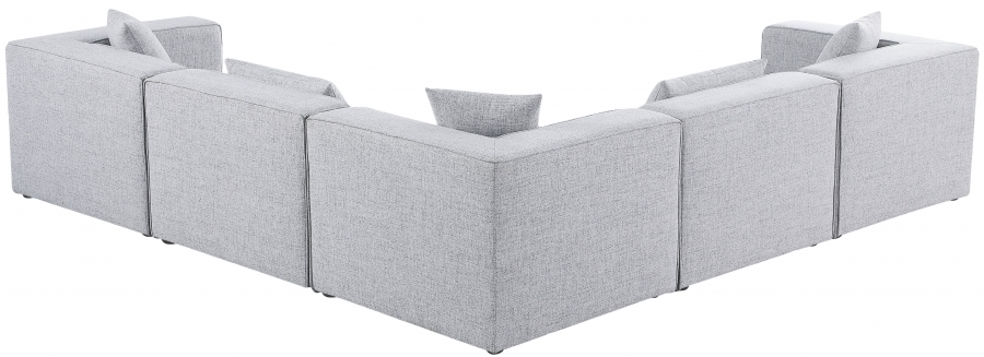 Rome Modular Sectional SKU: 18630Grey-Sec5C