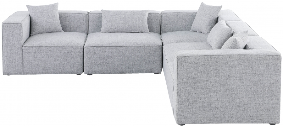 Rome Modular Sectional SKU: 18630Grey-Sec5C