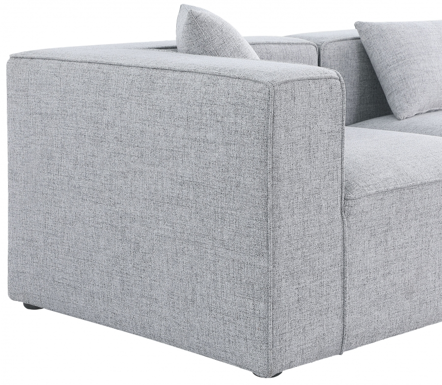 Rome Modular Sectional SKU: 18630Grey-Sec5C