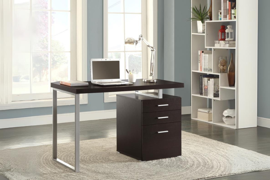 Brennan 3-drawer Office Desk White 800325