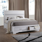 Miranda Wood Queen Storage Panel Bed White 205111Q