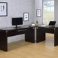 Skylar Engineered Wood L-Shape Computer Desk Cappuccino  800891L