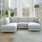 Drayden Fabric Sectional with Ottoman F Model