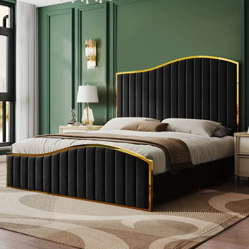 upholstered bed