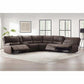 Brower Fabric Power Reclining Sectional with Power Headrests