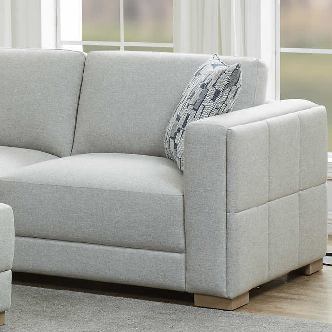 Drayden Fabric Sectional with Ottoman F Model