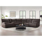 Brower Fabric Power Reclining Sectional with Power Headrests