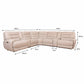 Aubrey 7-piece Leather Power Zero Gravity Reclining Sectional with Power Headrests