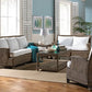 Exuma Sofa w/beige cushions