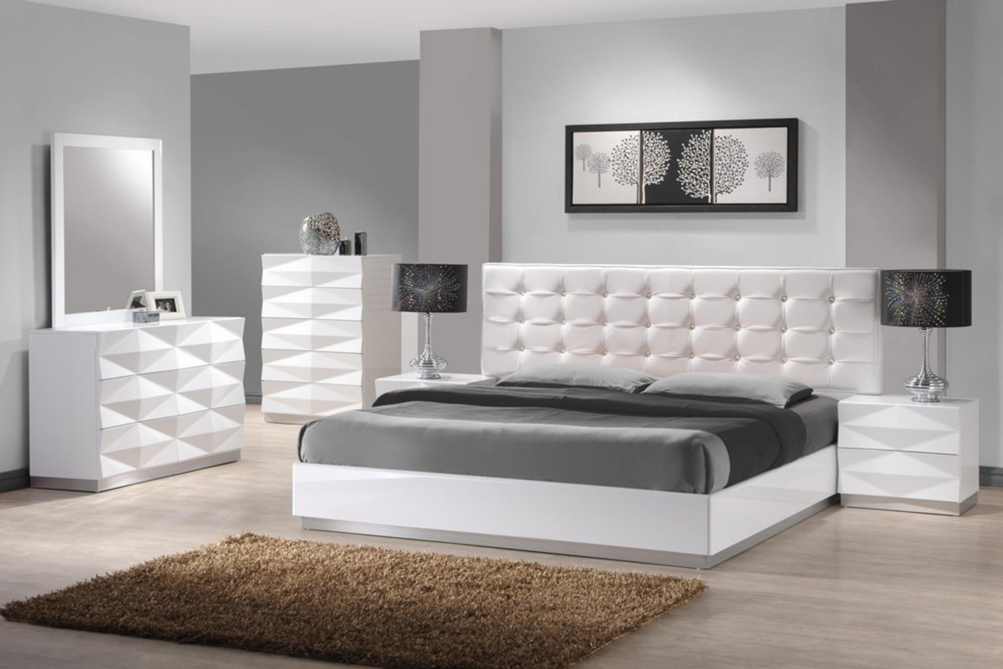 Cómoda y espejo para dormitorio Verona SKU: 17688