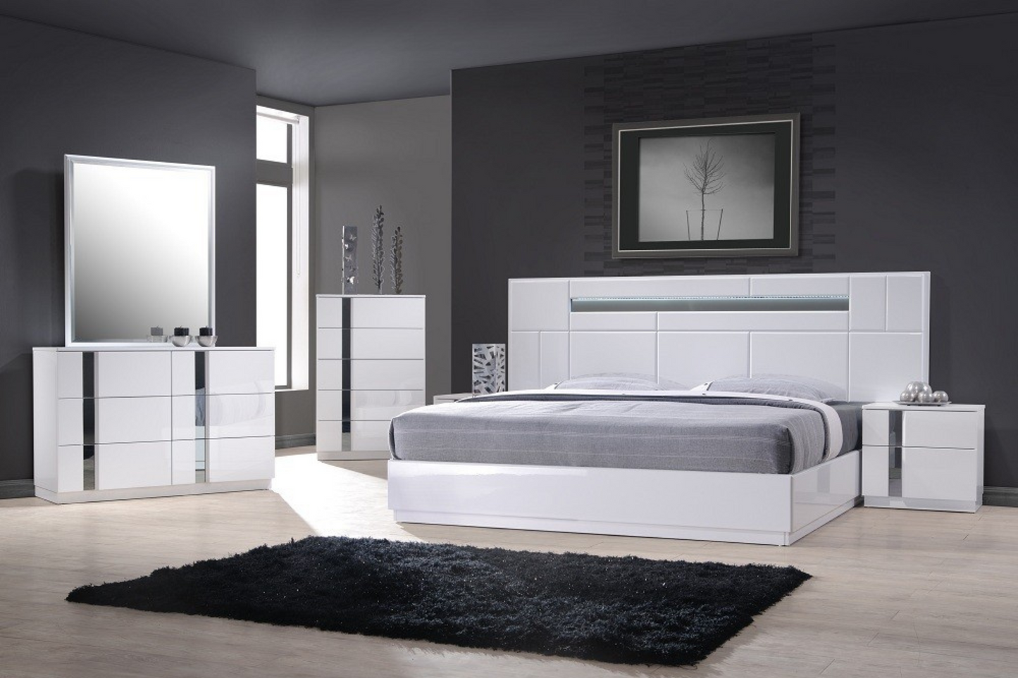 Cama de dormitorio Palermo SKU: 17853/17714-C