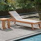 Tulum Waterproof Fabric Outdoor Chaise Lounge Chair SKU: 354White