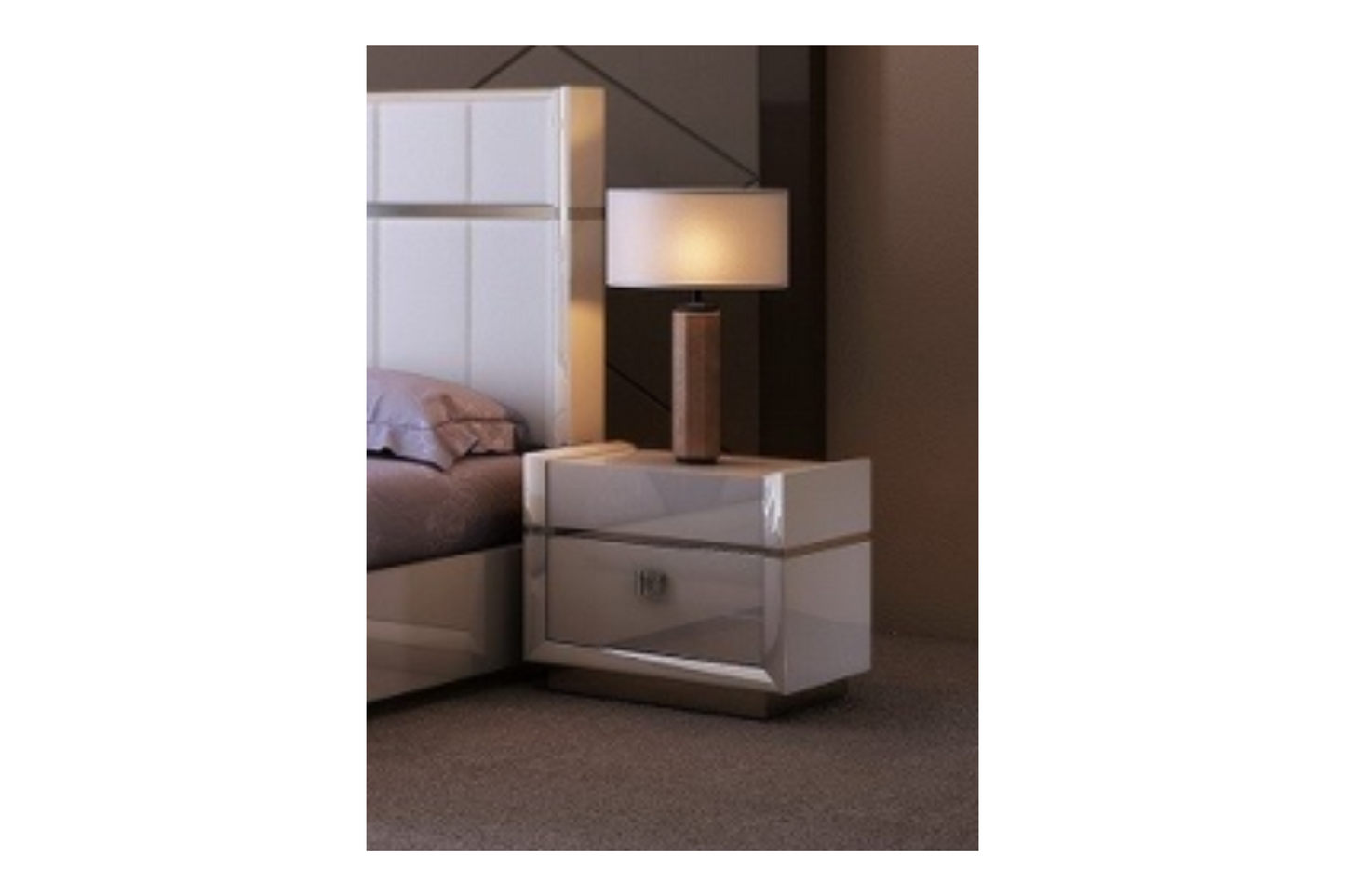 The Paris Modern Bedroom Nightstand SKU: 18217