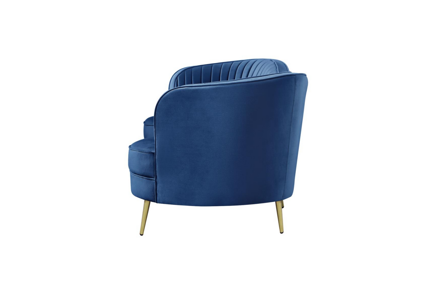 Sophia Upholstered Camel Back Sofa Blue Model 18506861