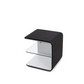 Wave Bedroom Nightstand in Black SKU: 17836