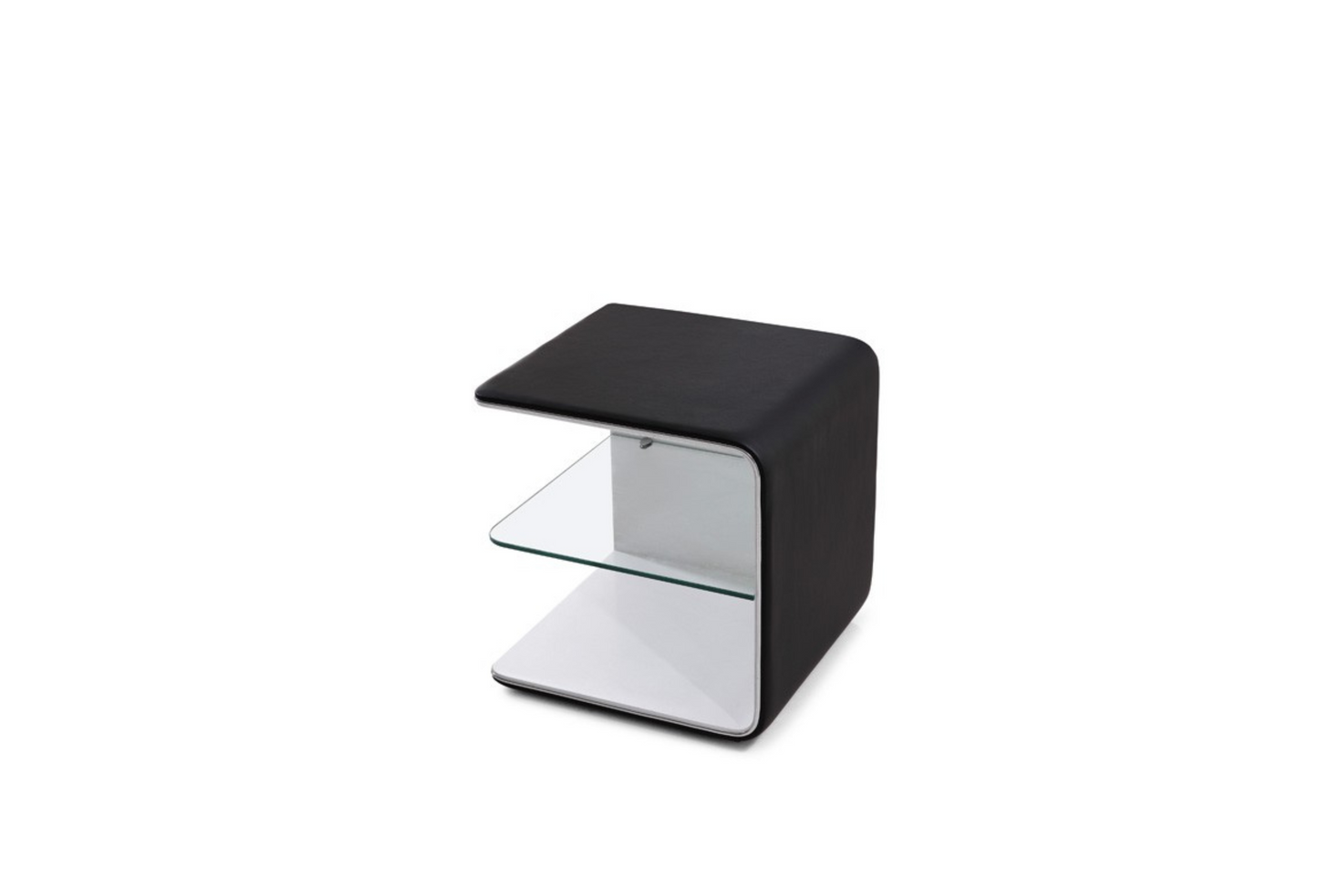 Wave Bedroom Nightstand in Black SKU: 17836