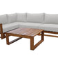 Lyford Cay 5 PC Modular Sectional w/off-white cushions 619-1266-NAT - Venini Furniture 