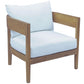 Bali Lounge Chair w/beige cushion SKU: PJO-3601-NAT-LC - Venini Furniture 