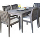 Poolside 7 PC Dining Set SKU: PJO-2701-GRY-7DA - Venini Furniture 