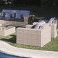 Cubix 5 PC Seating Set w/off-white cushion SKU: 902-1349-KBU-5PS - Venini Furniture 