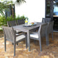 Poolside 7 PC Dining Set SKU: PJO-2701-GRY-7DA - Venini Furniture 