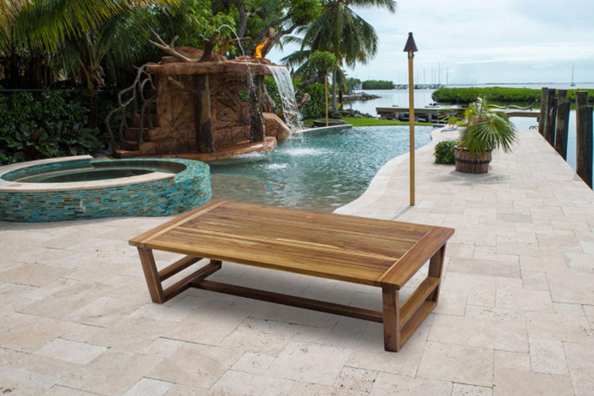 Modern Teak Coffee Table - Venini Furniture 