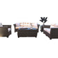 Samoa 5 PC Seating Set w/off-white cushions SKU: 901-1347-ATQ-5PS - Venini Furniture 