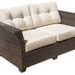 Samoa Loveseat w/off-white cushion SKU: 901-1347-ATQ-L - Venini Furniture 