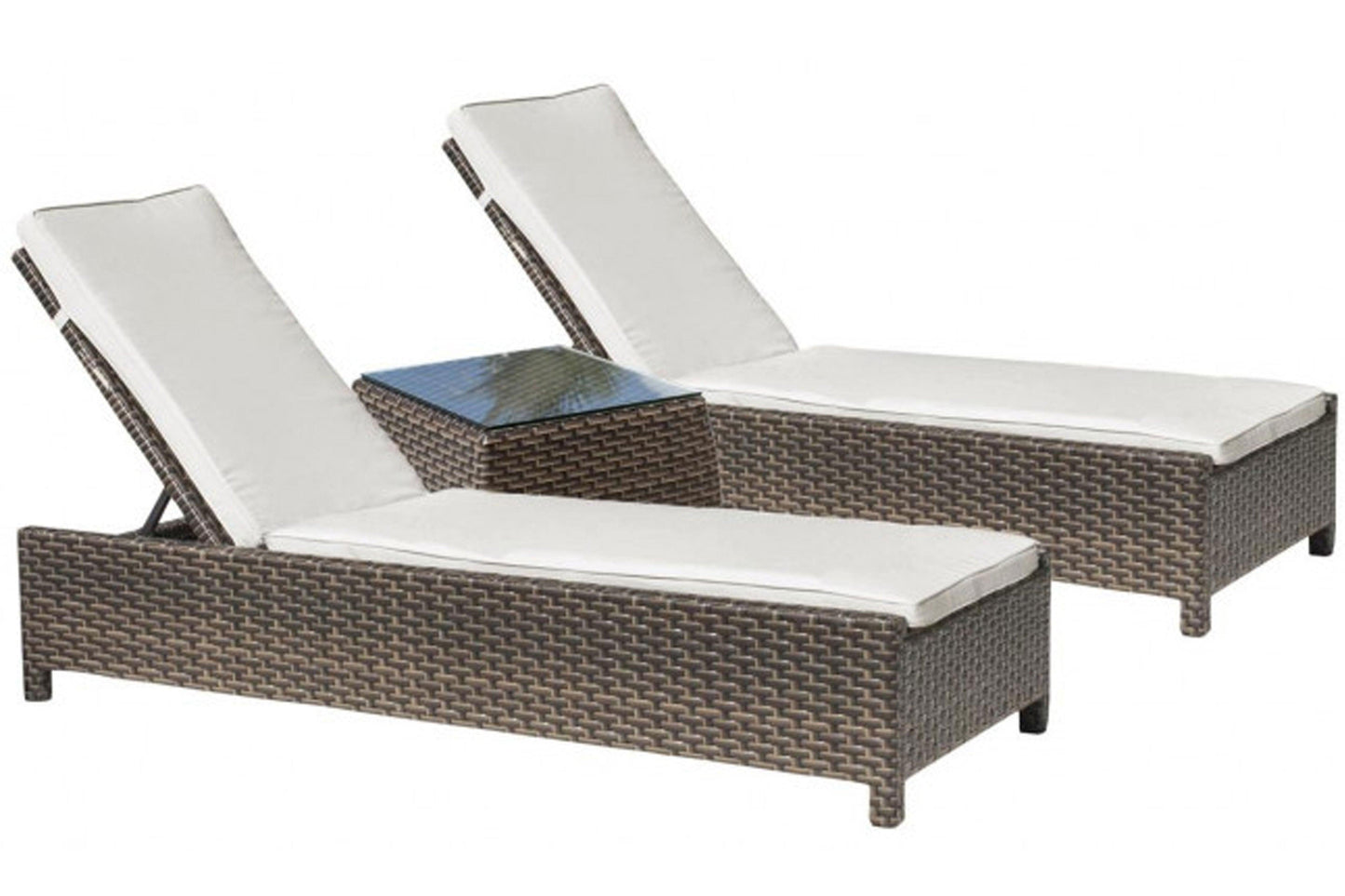 Samoa 3 PC Chaise Set SKU: 901-1347-ATQ-3CL - Venini Furniture 