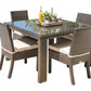 Samoa 5 PC Side Chair Dining Set SKU: 901-1347-ATQ-5DS - Venini Furniture 