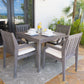 Poolside 5 PC Dining Set SKU: PJO-2701-GRY-5DA - Venini Furniture 