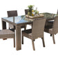 Samoa 7 PC Side Chair Dining Set SKU: 901-1347-ATQ-7DS - Venini Furniture 