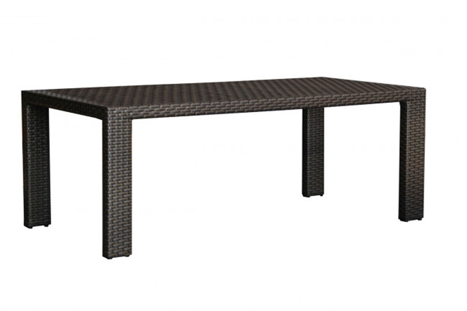 Samoa Rectangular Woven Dining Table SKU: 901-3347-ATQ-RT - Venini Furniture 