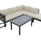 Sandcastle 5 PC Sectional Set w/off-white cushions SKU: PJO-2601-GRY-SET - Venini Furniture 