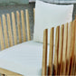 Throne Teak Lounge Chair w/off-white cushion - Venini Furniture 