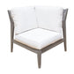 Poolside Corner w/off-white cushion SKU: PJO-2701-GRY-C - Venini Furniture 