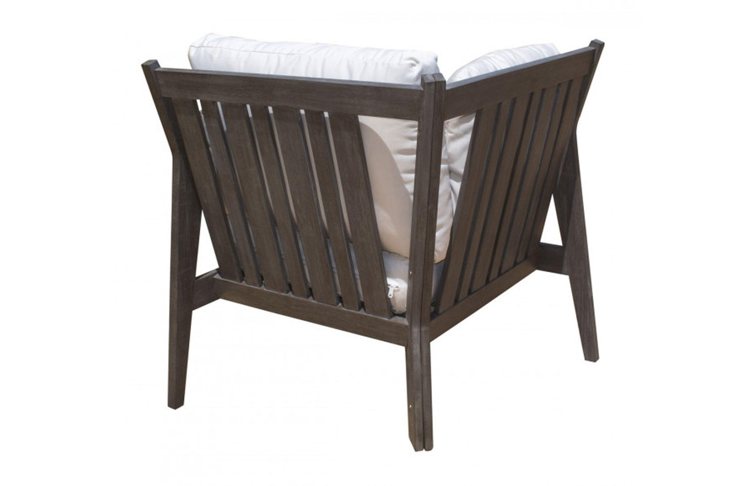 Poolside Corner w/off-white cushion SKU: PJO-2701-GRY-C - Venini Furniture 