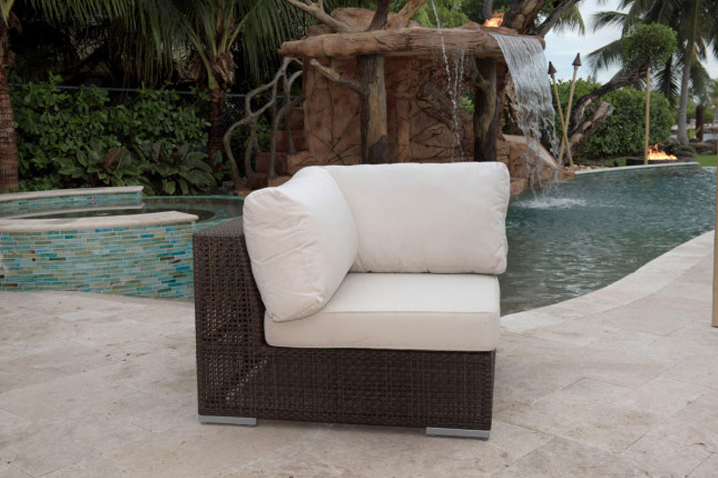 Atlantis Patio Modular Corner Chair - Venini Furniture 