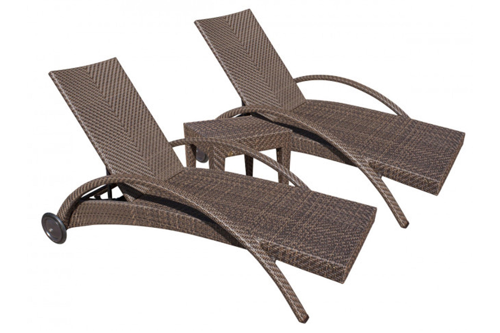 Atlantis Patio 3 PC Chaise Lounge set SKU: 3 PC SET-903-1324-JBP - Venini Furniture 