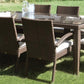 Atlantis Patio Large Rectangular 78" Woven Dining Table SKU: 903-3308-JBP - Venini Furniture 