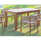 Corsica 7 PC Dining Set SKU: PJO-3401-ACA-7DA - Venini Furniture 