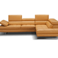 A761 Italian Leather Sectional in Freesia - Venini Furniture 