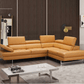 A761 Italian Leather Sectional in Freesia - Venini Furniture 