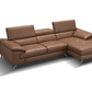 A973b Premium Leather Sectional in Caramel - Venini Furniture 