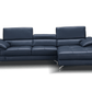 A973b Premium Leather Sectional in Blue - Venini Furniture 