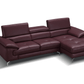 A973b Premium Leather Sectional in Maroon - Venini Furniture 